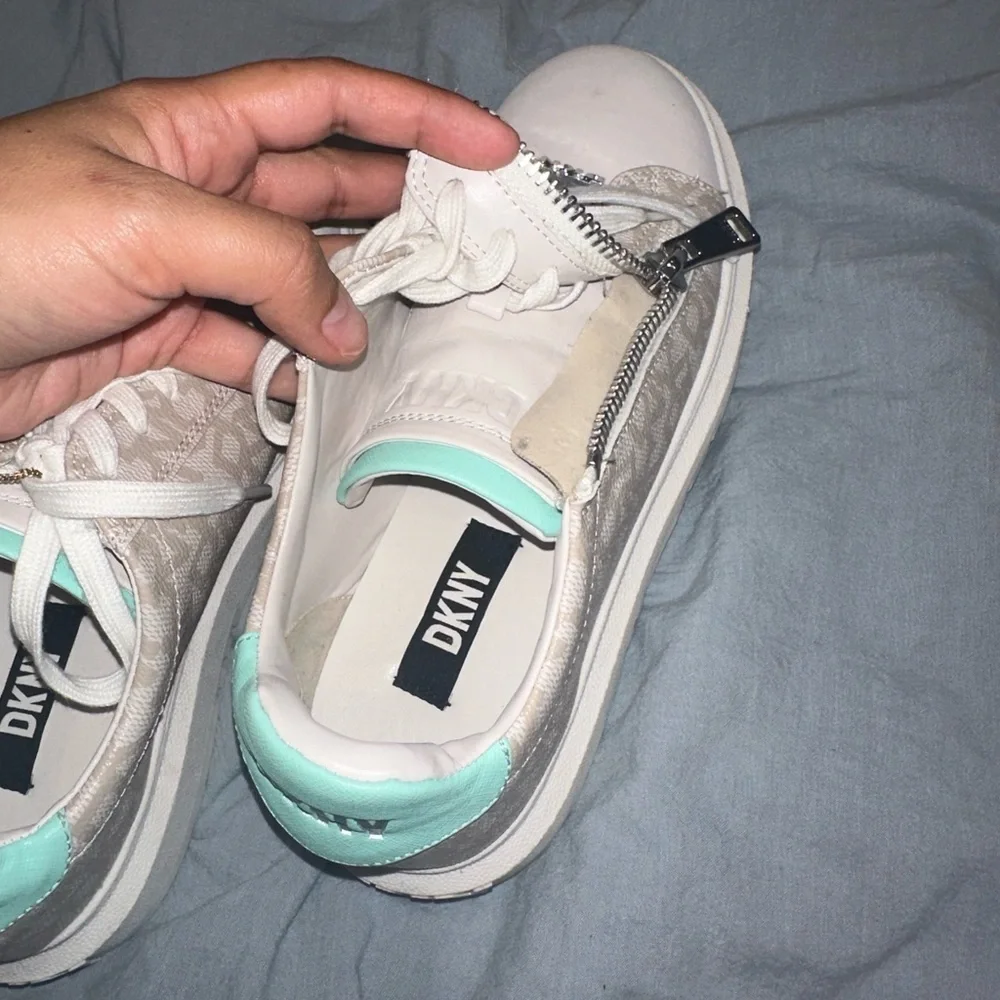 🩵y2k✨Chunky sneakers Tiffany blue teal sneakers monogram y2k logo platforms